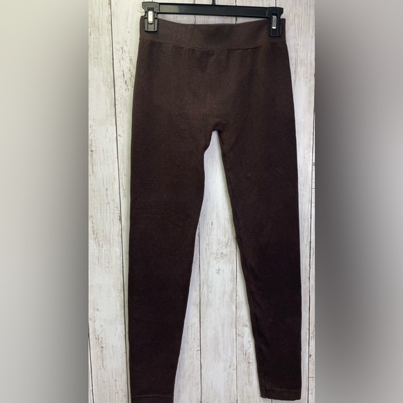 Pack of Three Leggings Brown/Blue/Mustard Size Small - Picture 2 of 16